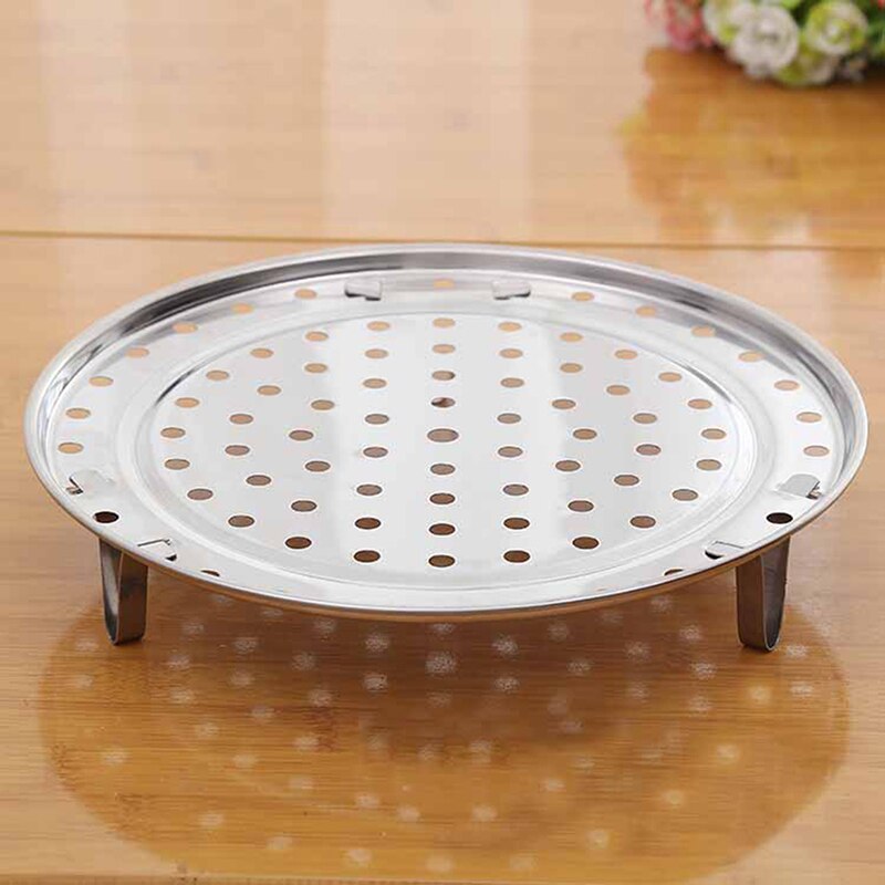 1pc Stainless Steel Steamer Rack Insert Stock Pot Steaming Tray Stand Cookware Tool