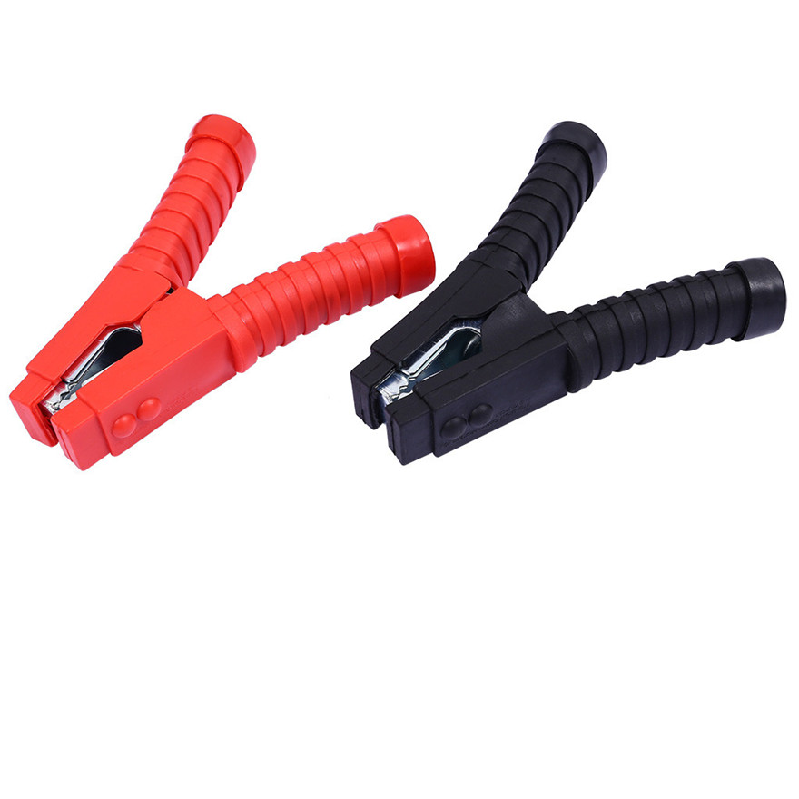 2pcs 600A Battery Clips Booster Test Clamps For Car Battery Cable Starter RD/BK Durable Practical Item l0507