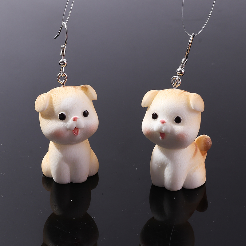 3D Cartoon Animal Earrings for Women Lovely Pets Dog Cat Pig Pendants Earrings for Girls Birthday Party Jewelry