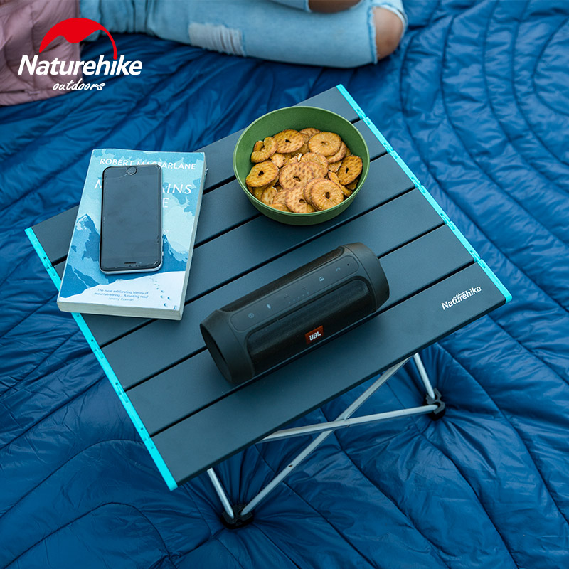 Naturehike Leichtes Kompaktes Roll Up Aluminium Tragbare Outdoor Faltbare Metall Garten Picknick Tisch Folding Camping Tisch Schreibtisch