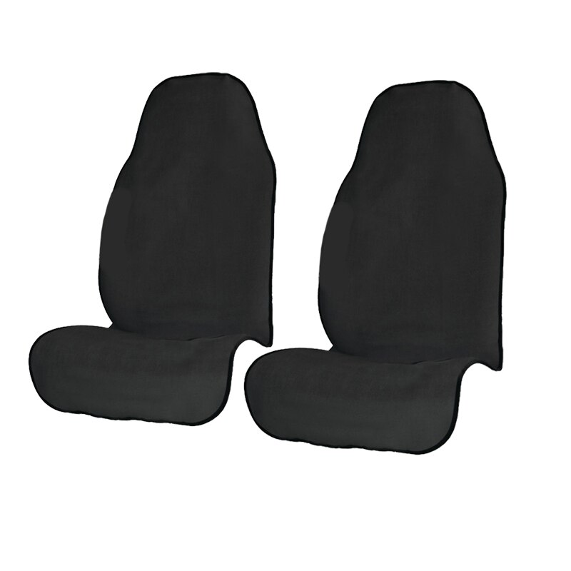 2pcs Sports Towel Seat Cushion Beach Mat Universal Fit All Car SUV Truck Seat Protector Send From USA: Black-2pcs