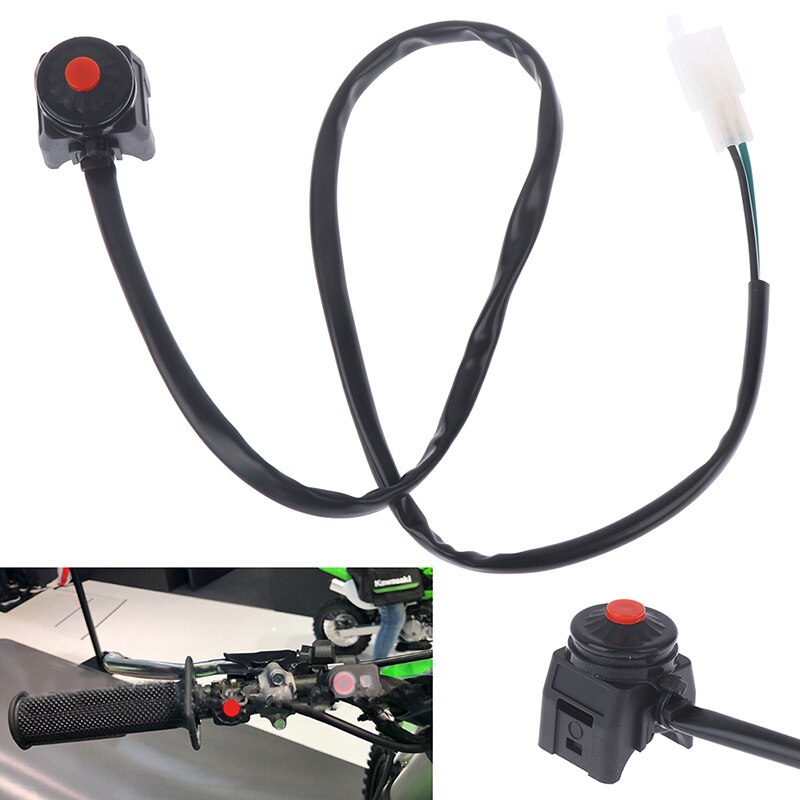 22mm Handlebar Ignition Switches Motorcycle Universal Push Button 12V ATV Off Road Motocross Dirt Bike Controller