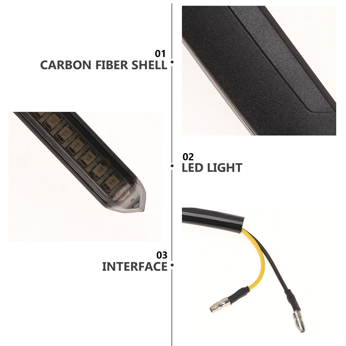 2pcs Turn Signal Light Universal Durable Sturdy Indicator Light Signal Light for Motorbike