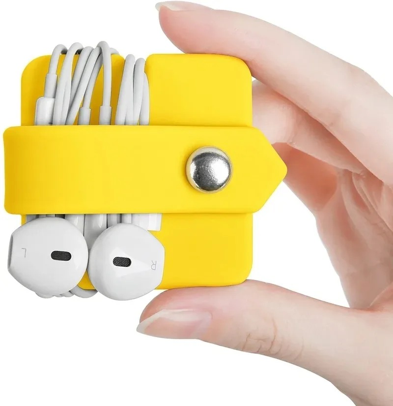 Datenkabel-Organizer, Ohrhörer-Halter, Kopfhörer-Verpackung, Kopfhörer-Organizer, Headset-Kopfhörer-Aufwicklung, Kabel-Manager, Kabelwickler: green