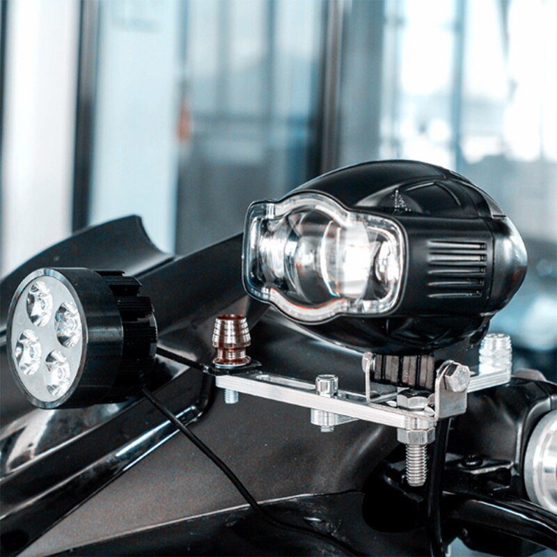 Adjust Motor Fork Mount, 1pc Universal Motorcycle Headlight Mount Brackets Fork Ear Chopper Headlamp Holder