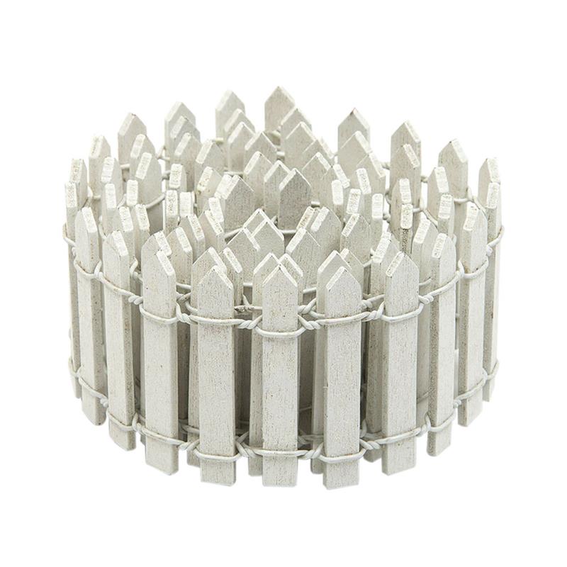 1M/Roll 3/5Cm Mini Houten Hek Diy Miniatuur Fairy Tuin Barrière Houten Craft Room Decor maison Figurine Decor Accessoires