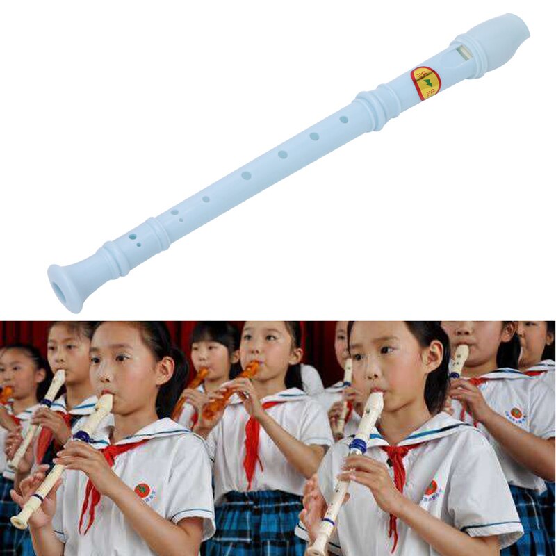 Musical Plastic Instrument Soprano Recorder Long Flute 8 Holes Wind & Woodwind Band Orchestral Flutes