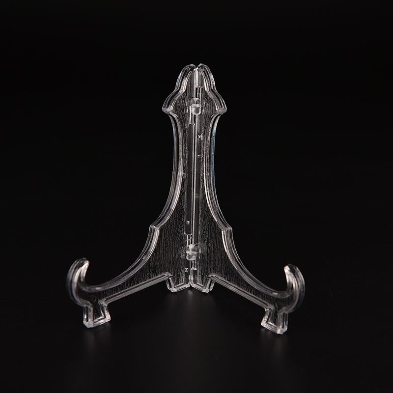 10 inches Clear Transparent Display Easel Stand Plate Bowl Picture Frame Photo Pedestal Holder