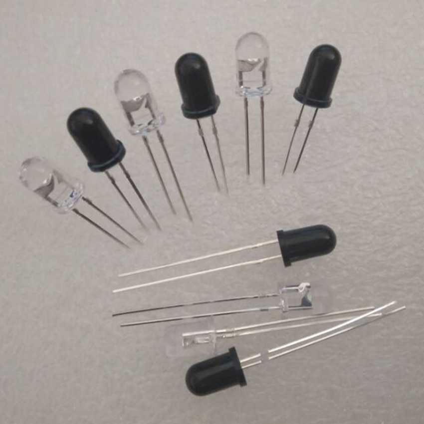 Emisor y receptor LED infrarrojo, 5mm, 940nm, 20 par/lote, diodos de luz Led surtidos