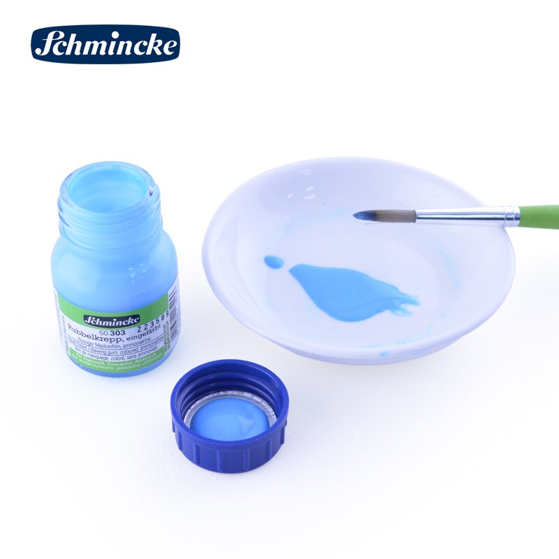 Niemiecki Schmincke biały klej złoty niebieski pusty płyn maskujący płyn akwarela puste bez smaku 20ml 100ml 250ml butelka