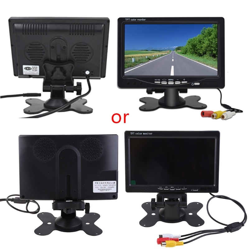 7 Inch Car Monitor Display lcd Reverse Camera Monitors for Car Parking/Reversing System Image