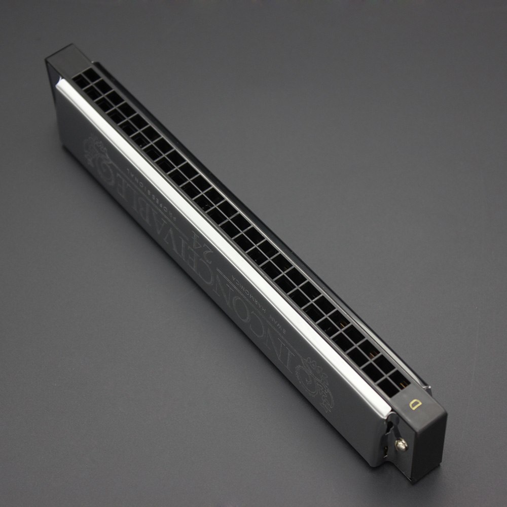 Tremolo Harmonica in D - 24 Double Holes - 48 Reeds - Copper Body