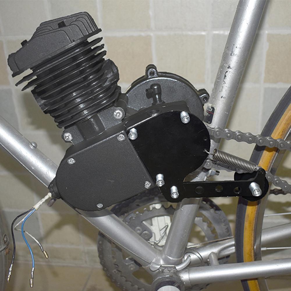 , tensor de cadena con resorte compatible con motor motorizado plateado de 49 CC, 50 cc, 66 CC y 80cc