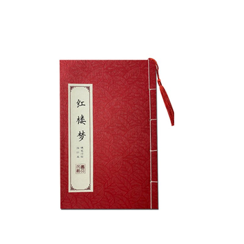 Chinese Calligraphy Reusable Hard Pen Practice Erasable Learn Hanzi Copybook Adults Art Writing Notebook: RED