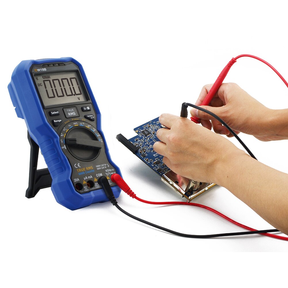 Bluetooth 4.0 With Thermocouple Portable Data Logger Multifunction Handheld Flashlight Digital Multimeter Temperature Test Home