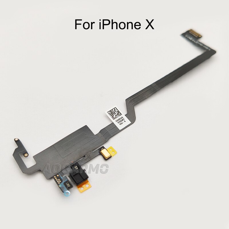Aocarmo Ambient Proximity Light Sensor Flex Cable Ribbon without Ear Speaker for iPhone X / XS / XS Max Replacement Parts