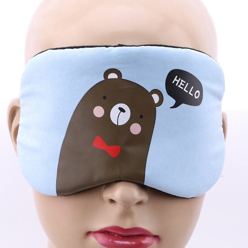 1PC Neue Tragbare Nette Schlafen Augen Maske Koreanische Stil Weich Gepolsterte Schlaf Reise Schatten Abdeckung Rest Entspannen Schlafen augenbinde