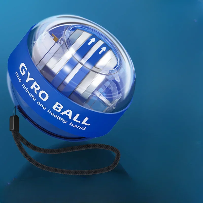 Polso Power Ball LED Auto-Start Grip Gyro Ball Giroscopio Trainer Muscolo della mano Rilassamento Braccio Fitness Esercizio a casa Attrezzatura sportiva: Blu