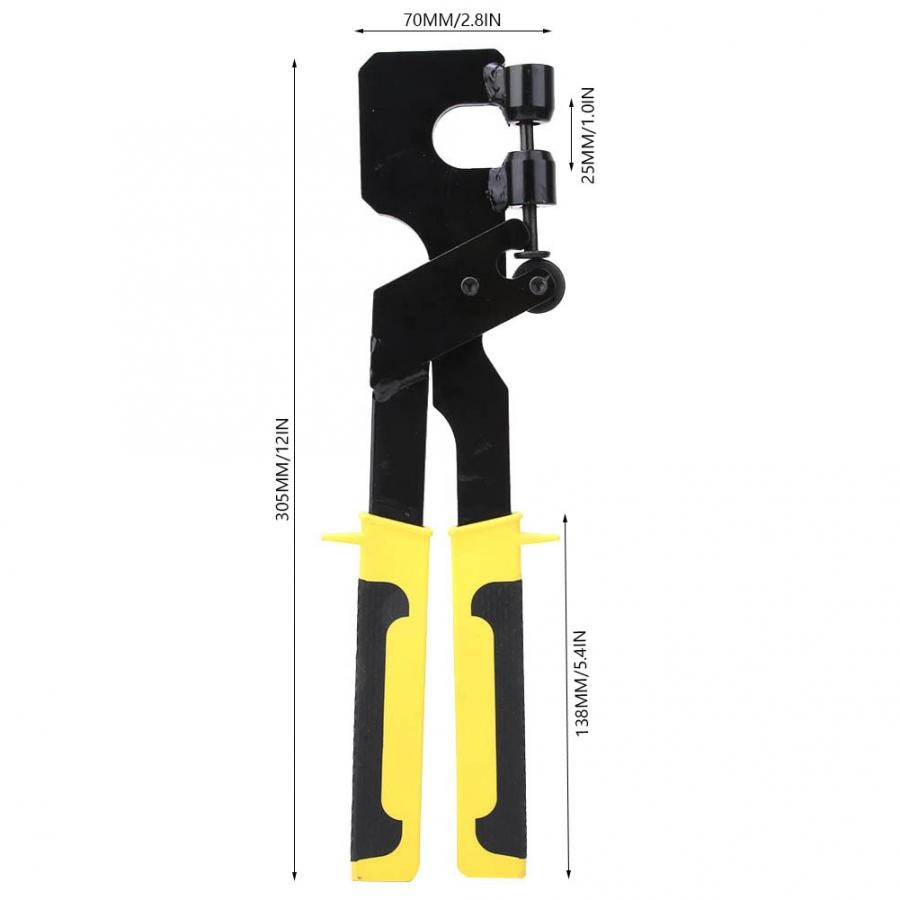 Stud Crimper Tang, Punch Lock Crimper Framing Bevestiging Handgereedschap, Kiel Board Punch Hole Tool, 270 mm