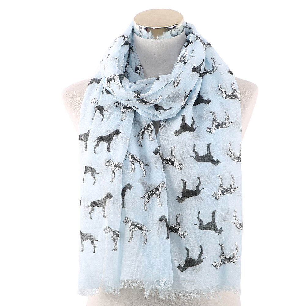 FOXMOTHER Neue Weiß Rosa Dalmatiner Schals Foulard Femme Bufanda Mujer Hund Schals Frauen Hund Liebhaber Mama