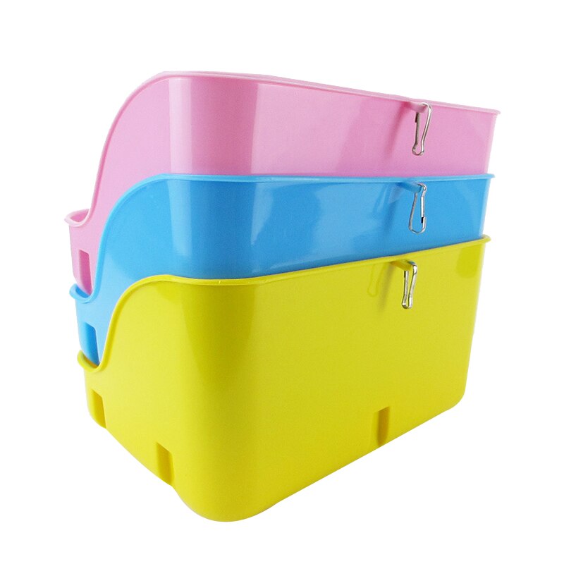 Rabbit Litter Box Cleaner Corner Toilet Hamster Pet Cat Rabbit Square Toilet Urinal Potty Rabbit Poop Pot Indoor Training Tray