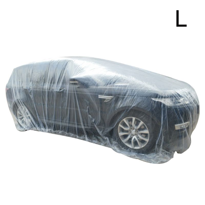 Draagbare Wegwerp Transparante Waterdichte Auto Cover Stofdicht Opvouwbare Covers 77UE