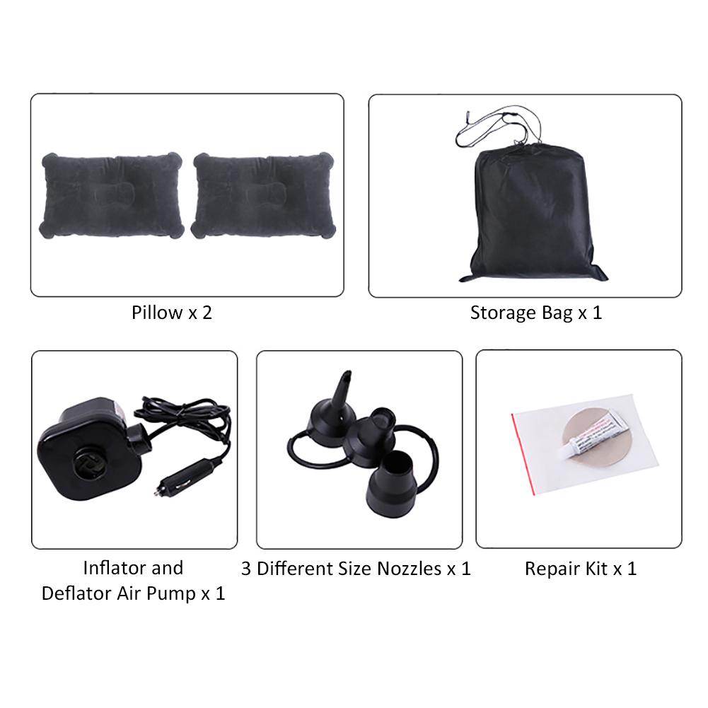Lit gonflable pour voiture, matelas de voiture gonflable multifonctionnel SUV, matelas à Air doux, coussin de couchage pour Camping voyage