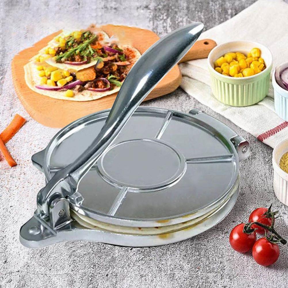 Máquina de tortilha multifuncional, de liga de alumínio, antiaderente, ferramenta de cozinha