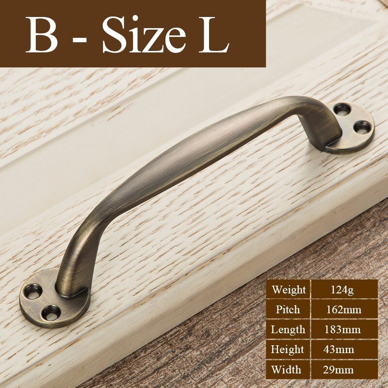 Antique Metal Door Handles Bronze Drawer Pulls Modern Kitchen Cabinet Handles and Knobs Furniture Handles Hardware Fittings: D