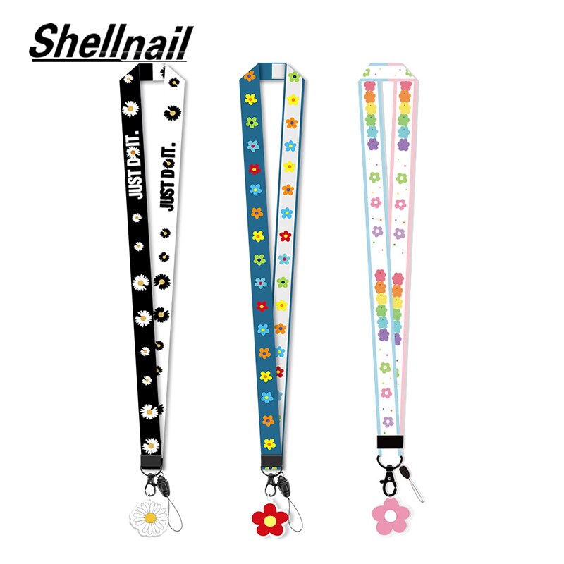 Shellnail Handy Straps Nette Blume Handgelenk Lanyard Telefon Seil Strap Für IPhone Fall Kamera Schlüssel Kette DIY Hängen Seil lanyards