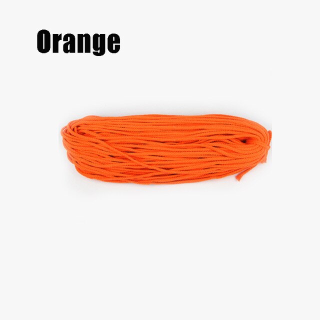 5mm*100 yards färgglad vit bomullssnöre naturlig beige tvinnad sladd rep hantverk makramesnöre gör-det-själv hemdekorationsmaterial: Orange