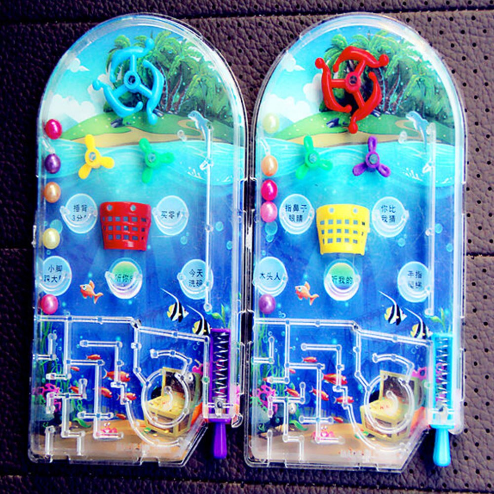 Kids Party Educatief Schieten Ballen Mini Cartoon Pan Games Machine Doelen Pocket Flipperkast Speelgoed Speelbal Willekeurige Kleur