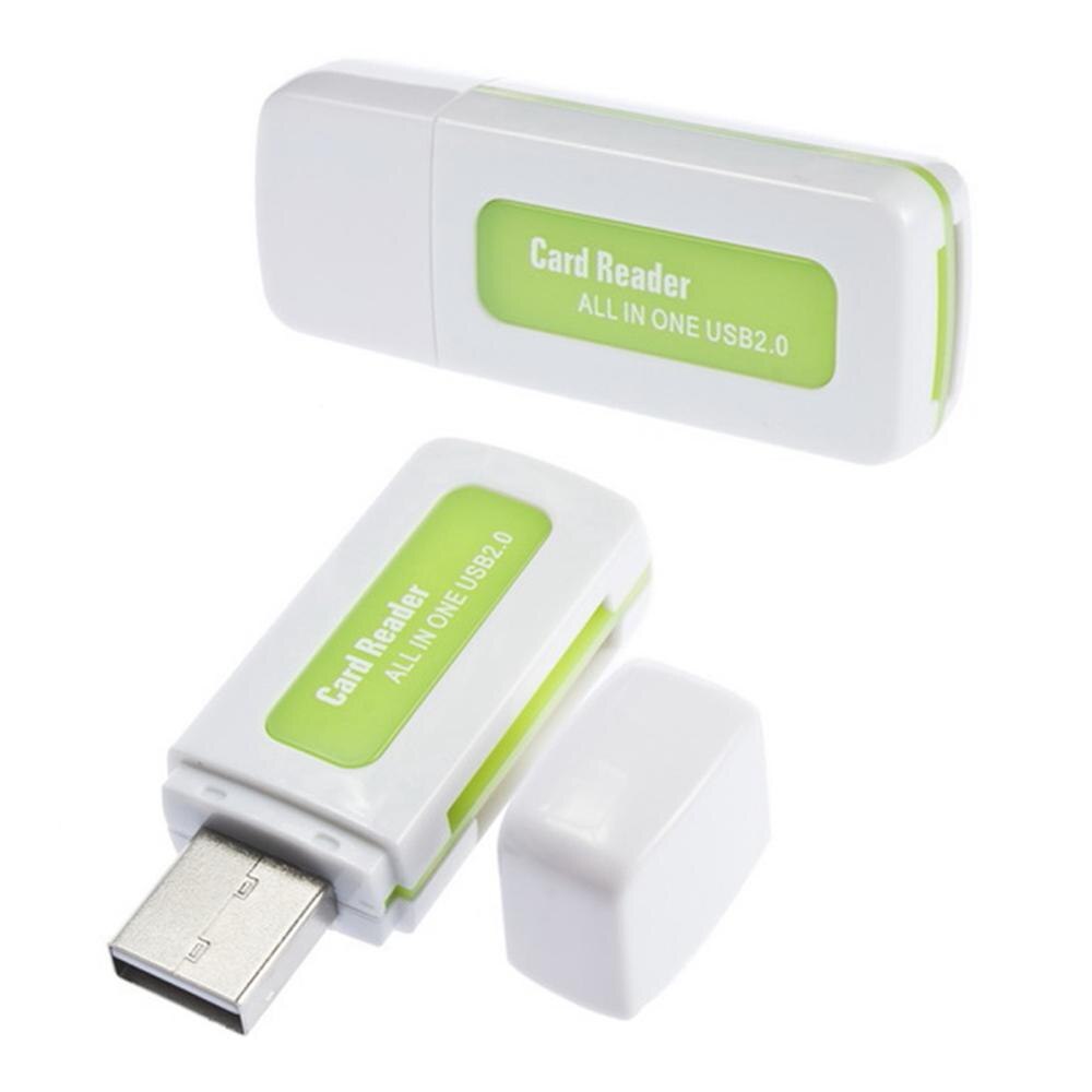 1PC Portable Mini tout en un USB 2.0 haute vitesse Micro mémoire aléatoire Multi couleur lecteur de carte SD TF SDHC U0J0