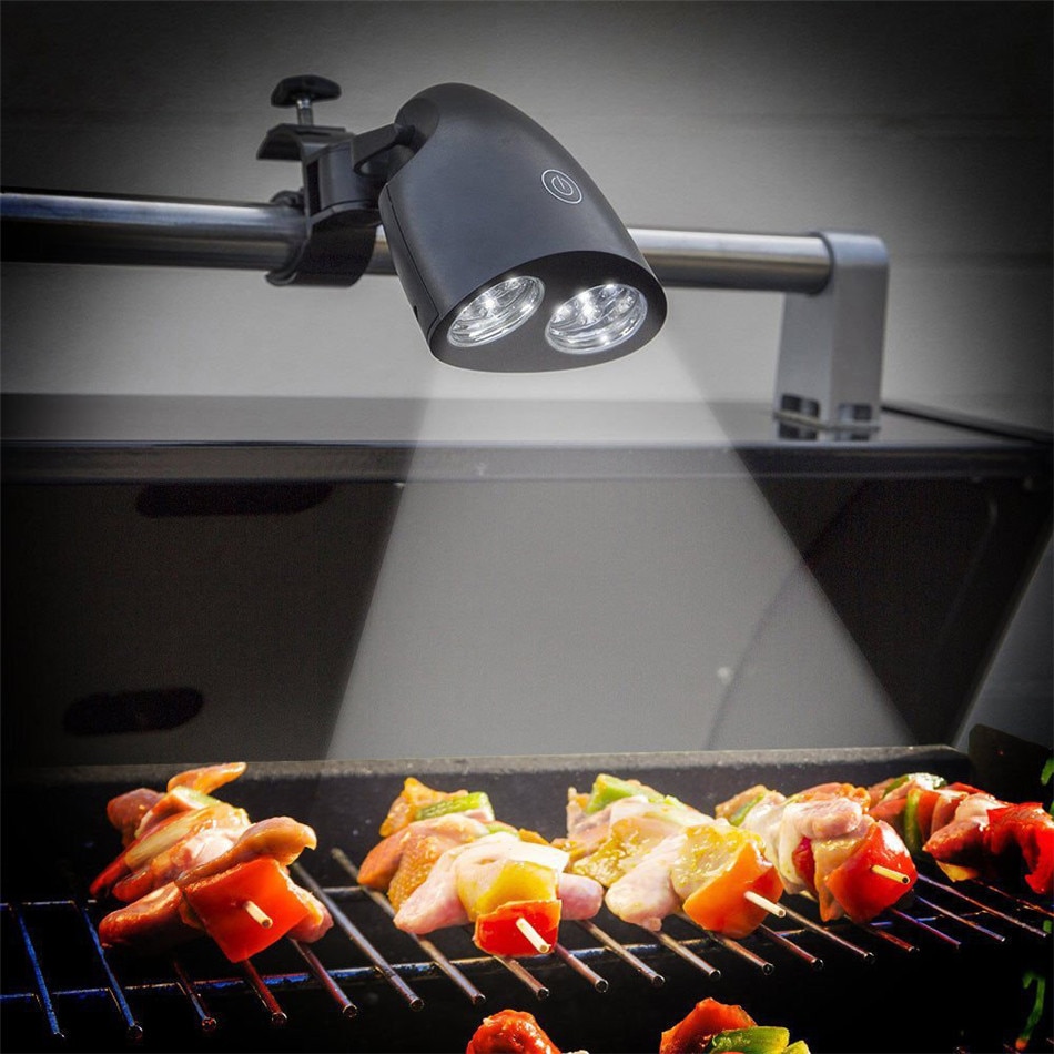 Vogvigo säädettävä 10 led bbq grilli grilli valo ulkokahva kiinnike pidike leirivalo grilli grillaus ulkona lisävaruste