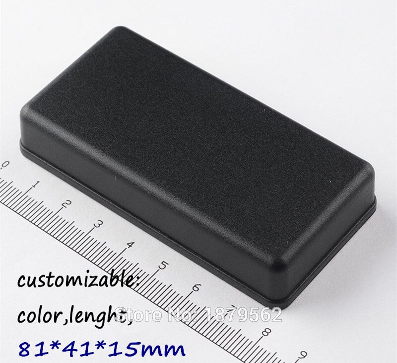 [ 2 färger] 81*41*15 mm liten svart plastlåda för projekt diy plasthölje abs kopplingsbox elektroniska instrumentfodral