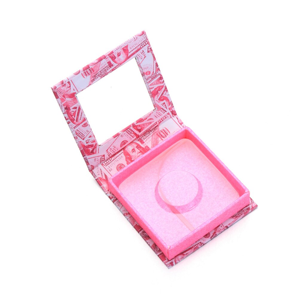 USD Eyelash Packaging Box Case with Transparent Tray Lashes Boxes Empty Eyelashes Package Box For 15-30mm Lashes Rectangle Box: 17