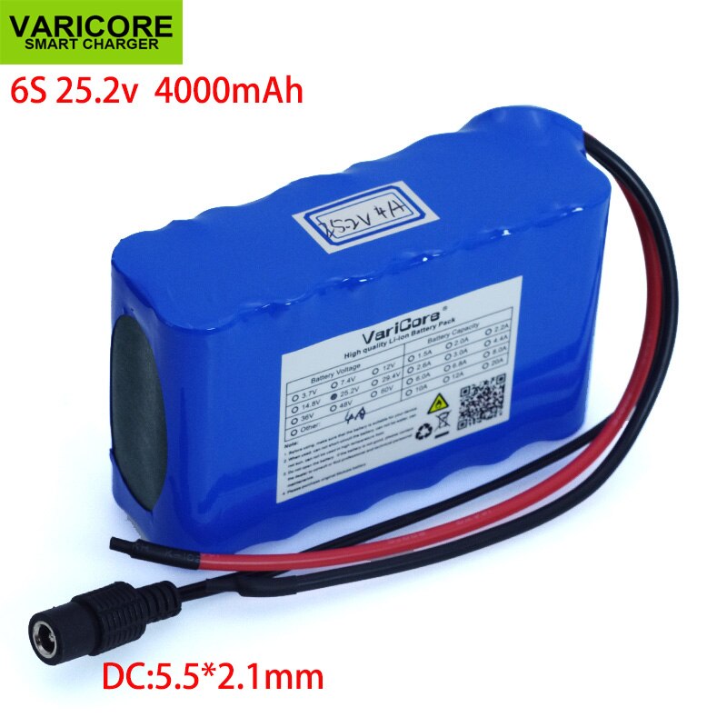 24V 4Ah 7s 6s 2P 18650 Battery li-ion battery 29.4v 4000mAh electric bicycle moped /electric/lithium ion battery pack+Charger: 6s Battery pack