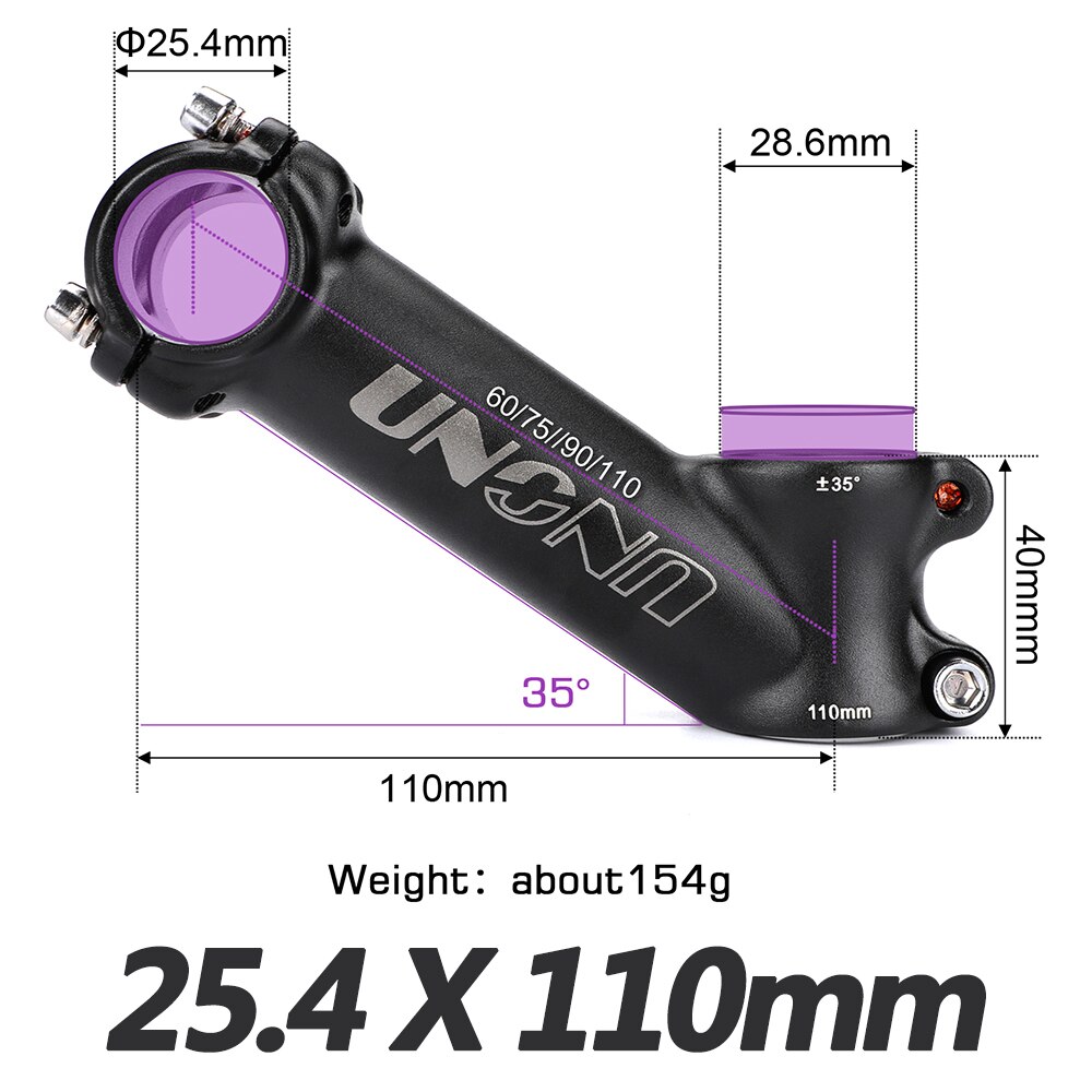 UNO 25,4 mm Vorbau MTB Fahrradlenker Vorbau 7 17 35 Grad Ultraleicht MTB Energie Fahrrad Tisch Berg Straße Fahrradlenker Vorbau: MULTI