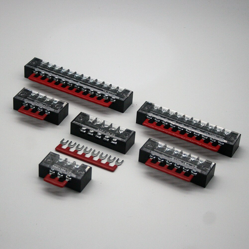 600V 15A barrier strip terminal block wire connector tb-1503 tb1504 tb1505 tb1506 tb-1510 tb-1512 with 1pcs connector
