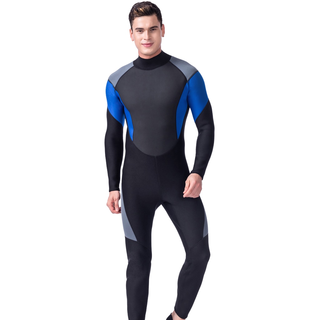 3Mm Volledige Wetsuit Duiken Surfen Snorkelen Pakken Mannen Badmode-Ademend & Uv Bescherming-Size Keuze