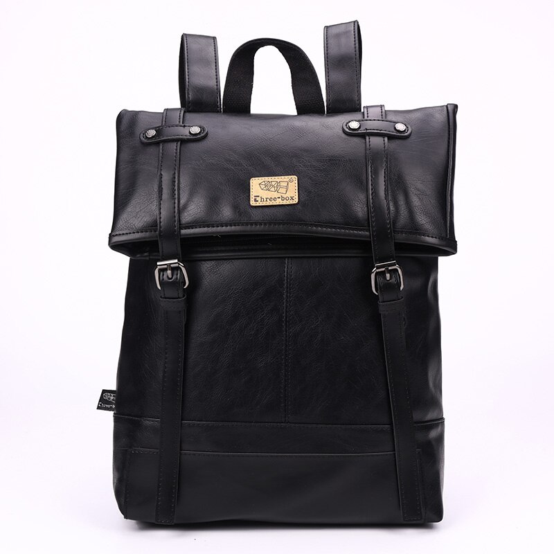 Drie-box Vintage Grote Capaciteit Heren Lederen Rugzak Voor Reizen Casual Mannen Daypacks Lederen Travle Rugzak Mochila