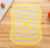 Keuken Gadgets 1Pcs Kunststof Hakblok Frosted Snijplank Keuken Snijplank Groente Vlees Gereedschap Keuken Accessoires: Yellow Medium