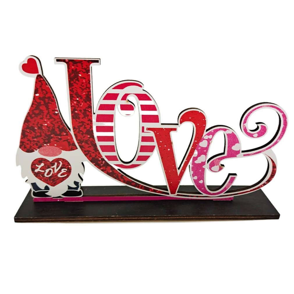 Panneau de Table en bois pour la saint-valentin, décoration romantique, centre de Table, lettre de mariage, pour la saint-valentin: 6