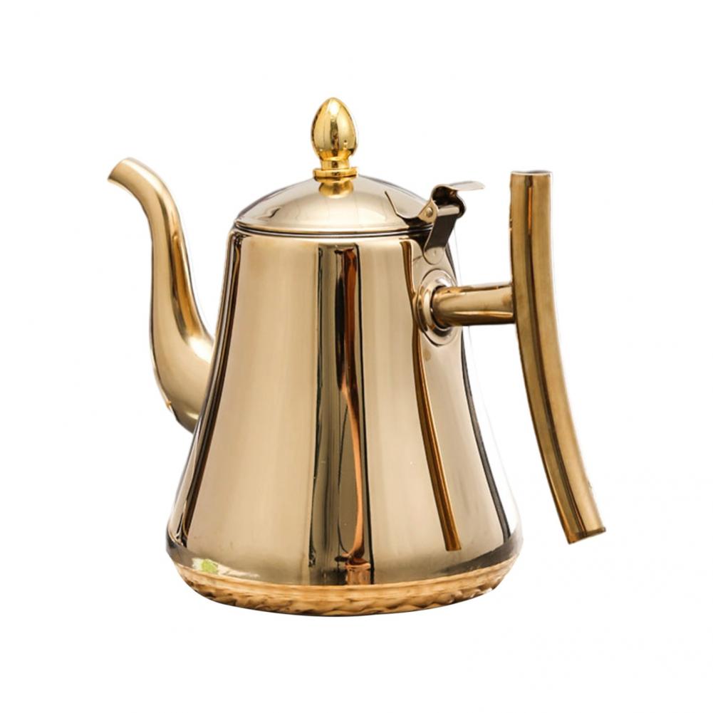 Gran hervidor de té ecológico duradero, tetera con Infusor de hojas de té sueltas, teteras de agua