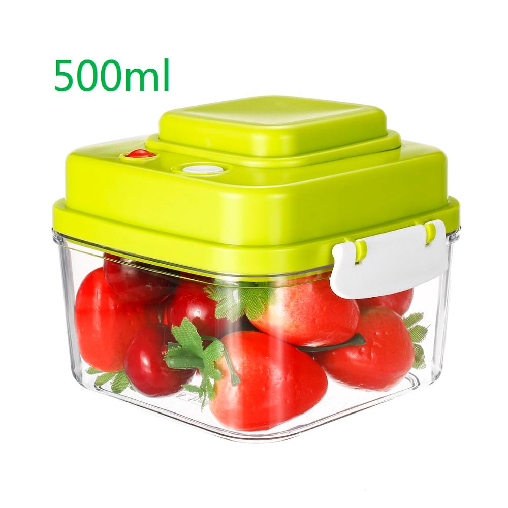 Vacuum Containers Vacuum Preservation Large Capacity Food Vacuum Storage Box Square Plastic Containers 500ML 1400ml 3000ML: 500ml