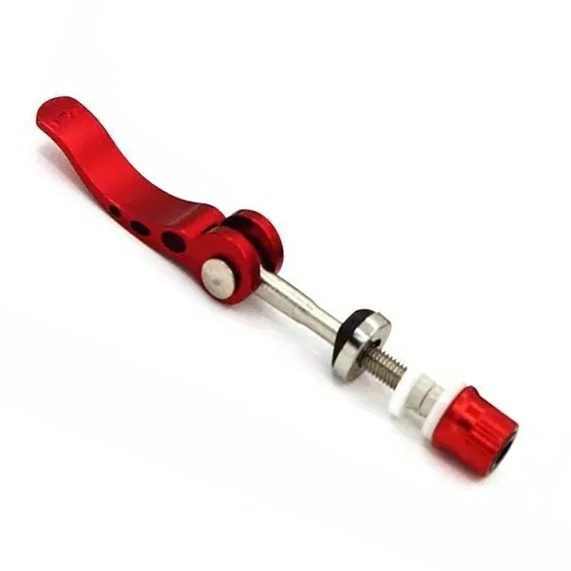 Seat Pipe Clamp Aluminium Quick Release Bike Seat Pipe Clamp Seatpost Mountain Road Bike Seat Tube Clamp Bicycle Accessories: red