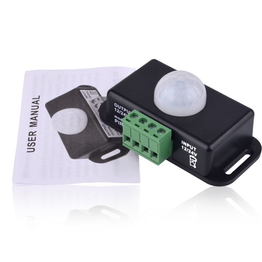 Pir Lichaam Infrarood Motion Sensor Auto On/Off Mini Led Human Detector Usb Schakelaar Voor Closet Corridor Badkamers Dc 5V/12V/24V: H Type