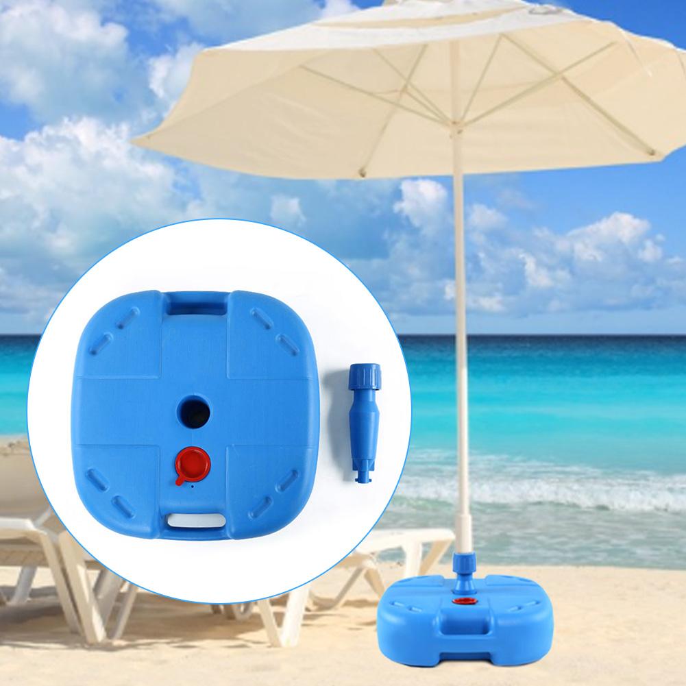 Portable Umbrella Base Heavy Duty Square Water Sand Filled Umbrella Base Stand for Outdoor Patio Greenhouse Invernadero Anchor