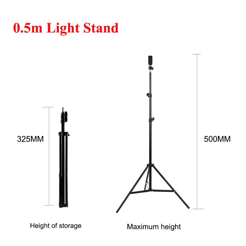 Trípode de luz Para fotografía de 50/160CM, Trípodes Para estudio fotográfico, fondos Para Movil, iluminación de vídeo, estudio: Azul