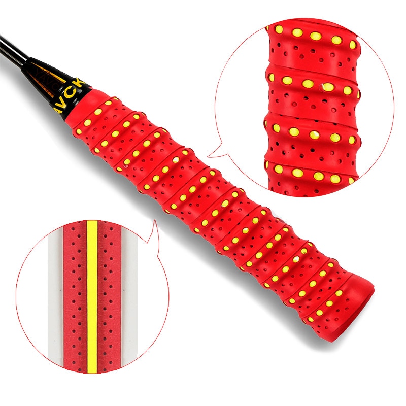 Breathable Antiperspirant Band Overgrip Hand Rubber for Tennis Racket Badminton Training Fishing Rod Non-slip Equipment